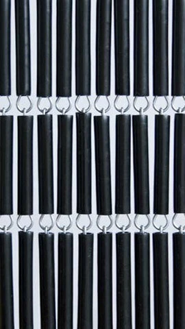 Vliegengordijn Hulzen Zwart Recht 90x210cm 2 Vliegengordijn Hulzen Zwart Recht 90x210cm - Afbeelding 2