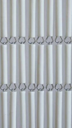 Vliegengordijn Hulzen Wit Recht 90x210cm -Vliegengordijnkopen Winkel 1979363349