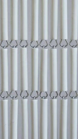 Vliegengordijn Hulzen Wit Recht 100x240cm 2 Vliegengordijn Hulzen Wit Recht 100x240cm - Afbeelding 2