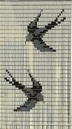 Vliegengordijn Vogels Creme 100x240cm