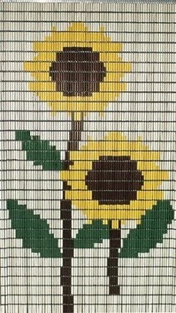 Vliegengordijn Zonnebloemen 90x210cm