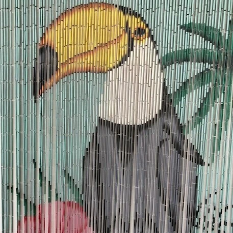 Bamboe Vliegengordijn Toekan 90x200cm 1 Bamboe Vliegengordijn Toekan 90x200cm