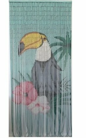 Bamboe Vliegengordijn Toekan 90x200cm 2 Bamboe Vliegengordijn Toekan 90x200cm - Afbeelding 2