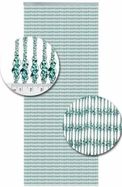 Vliegengordijn Pisa Zeegroen 100x240cm -Vliegengordijnkopen Winkel 1979363991 1