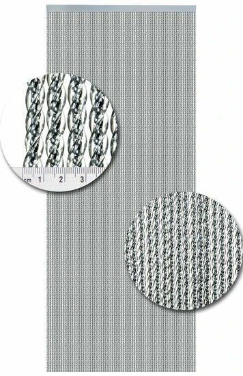 Vliegengordijn Luxe Venetië Zilver 92x210cm 2 Vliegengordijn Luxe Venetië Zilver 92x210cm - Afbeelding 2