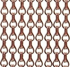 Vliegengordijn Kettingen Koper Glans 90x210cm