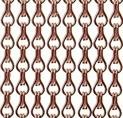 Vliegengordijn Kettingen Koper Glans 100x240cm 1 Vliegengordijn Kettingen Koper Glans 100x240cm