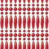 Vliegengordijn Kralen Recht Rood Transparant 90x210cm