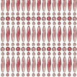 Vliegengordijn Kralen Recht Roze Transparant 90x210cm