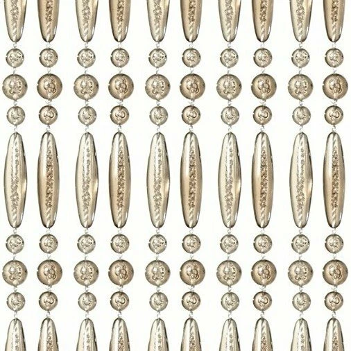 Vliegengordijn Kralen Recht Champagne Transparant 90x210cm 1 Vliegengordijn Kralen Recht Champagne Transparant 90x210cm