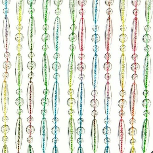 Vliegengordijn Kralen Multi Color 90x210cm 1 Vliegengordijn Kralen Multi Color 90x210cm