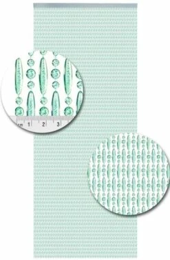 Vliegengordijn Kralen Turquoise Transparant 90x210cm -Vliegengordijnkopen Winkel 1979365203 2