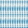Vliegengordijn Kralen Recht Blauw Transparant 90x210cm