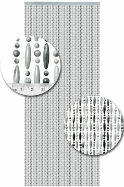 Vliegengordijn Kralen Grijs/wit 90x210cm 3 Vliegengordijn Kralen Grijs/wit 90x210cm -Vliegengordijnkopen Winkel 1979365233 3