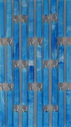 Vliegengordijn Op Maat: Hulzen Blauw Gevlekt Verspringen (kant En Klaar) -Vliegengordijnkopen Winkel 1979365260 3