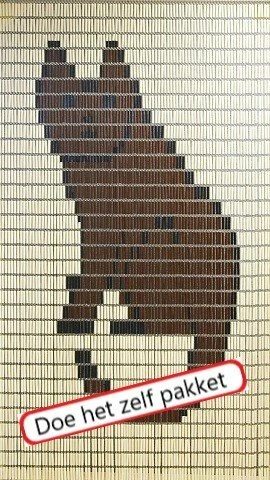 Vliegengordijn Bouwpakket Kat 90x210cm 1 Vliegengordijn Bouwpakket Kat 90x210cm