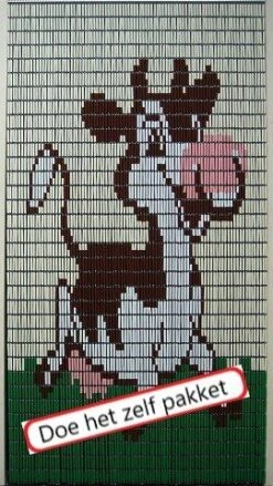 Vliegengordijn Bouwpakket Koe 90x210cm