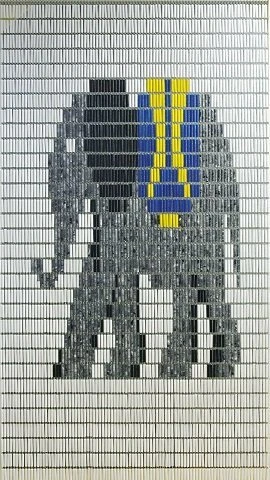 Vliegengordijn Op Maat: Olifant (kant En Klaar) 1 Vliegengordijn Op Maat: Olifant (kant En Klaar)