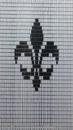 Vliegengordijn Op Maat: Franse Lelie Wit/antraciet (kant En Klaar)