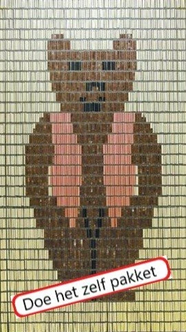 Vliegengordijn Bouwpakket Beer Groot 90x210cm 1 Vliegengordijn Bouwpakket Beer Groot 90x210cm