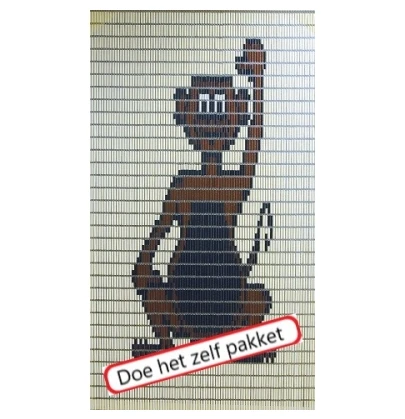 Vliegengordijn Bouwpakket Aap 90x210cm 1 Vliegengordijn Bouwpakket Aap 90x210cm