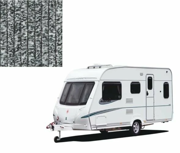 Vliegengordijn Caravan Zwart/wit 56x180cm 1 Vliegengordijn Caravan Zwart/wit 56x180cm