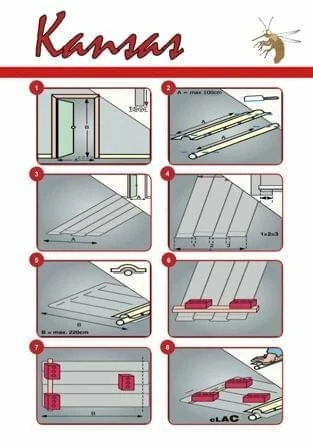 Breed Vliegengordijn 150x235cm Kansas Maxi Grijs 3 Breed Vliegengordijn 150x235cm Kansas Maxi Grijs - Afbeelding 3