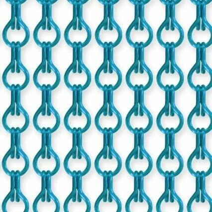 Vliegengordijn Kettingen Lichtblauw Glans 100x240cm 1 Vliegengordijn Kettingen Lichtblauw Glans 100x240cm