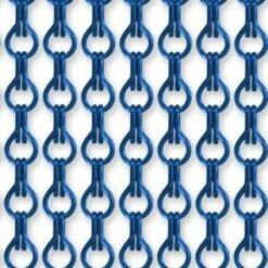 Vliegengordijn Kettingen Blauw Glans 100x240cm