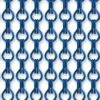 Vliegengordijn Kettingen Blauw Glans 100x240cm