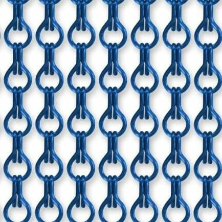 Vliegengordijn Kettingen Blauw Glans 100x240cm 1 Vliegengordijn Kettingen Blauw Glans 100x240cm
