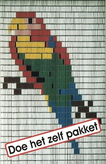 Vliegengordijn Bouwpakket Papegaai 100x240cm 1 Vliegengordijn Bouwpakket Papegaai 100x240cm