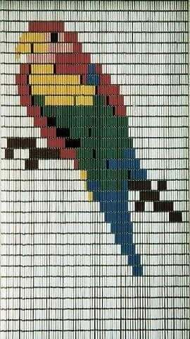 Vliegengordijn Bouwpakket Papegaai 100x240cm 2 Vliegengordijn Bouwpakket Papegaai 100x240cm - Afbeelding 2