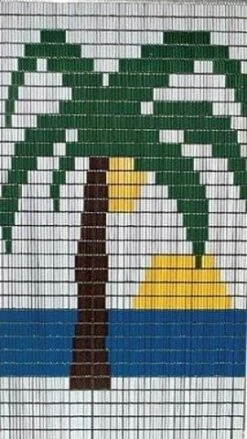 Vliegengordijn Bouwpakket Palmboom Met Kokosnoten 100x240cm -Vliegengordijnkopen Winkel 1979366430 1