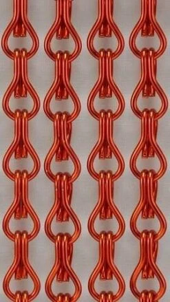 Vliegengordijn Kettingen Rood Glans 100x240cm -Vliegengordijnkopen Winkel 1979366589