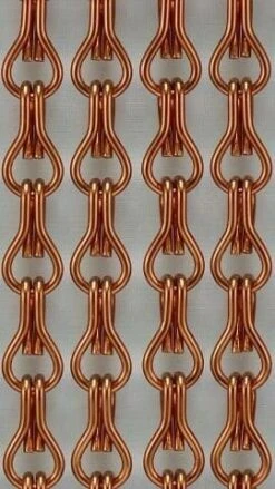 Vliegengordijn Kettingen Bruin Glans 100x240cm -Vliegengordijnkopen Winkel 1979366655 1