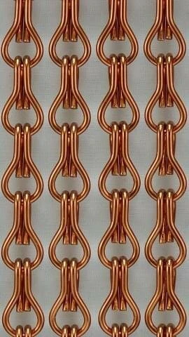 Vliegengordijn Kettingen Bruin Glans 100x240cm 2 Vliegengordijn Kettingen Bruin Glans 100x240cm - Afbeelding 2