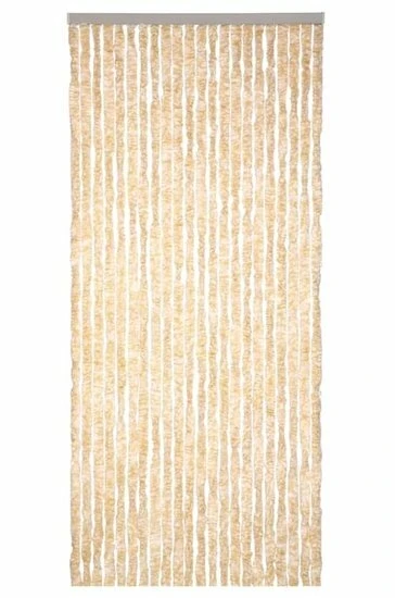 Vliegengordijn Kattenstaart 100x240cm (beige/wit) 3 Vliegengordijn Kattenstaart 100x240cm (beige/wit) - Afbeelding 3