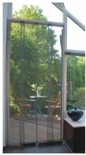 Koppelbaar Vliegengordijn 100x220 Kansas Grijs 1 Koppelbaar Vliegengordijn 100x220 Kansas Grijs