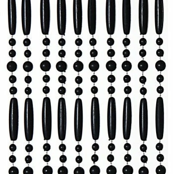 Vliegengordijn Kralen Perla Zwart 90x220cm (90 Strengen) 1 Vliegengordijn Kralen Perla Zwart 90x220cm (90 Strengen)