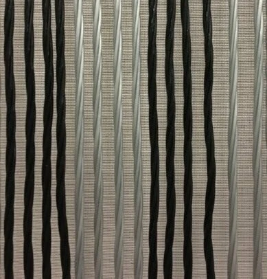 Vliegengordijn Victoria 90x220cm (zilver-zwart) 2 Vliegengordijn Victoria 90x220cm (zilver-zwart) - Afbeelding 2