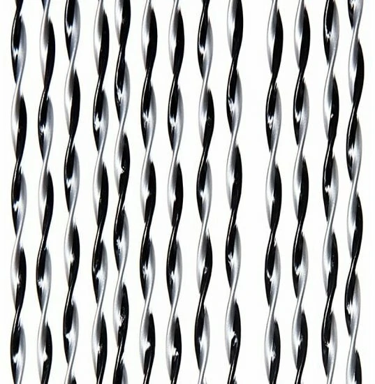Vliegengordijn Opal 90x220cm (zilver-zwart) 1 Vliegengordijn Opal 90x220cm (zilver-zwart)