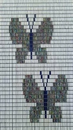 Vliegengordijn Vlinders Hulzen 90x210cm