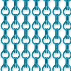 Vliegengordijn Kettingen Lichtblauw Glans 90x210cm