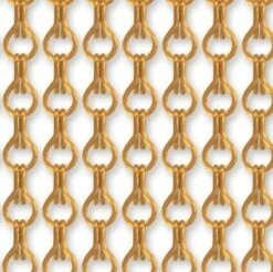 Vliegengordijn Kettingen Goud Glans 90x210cm