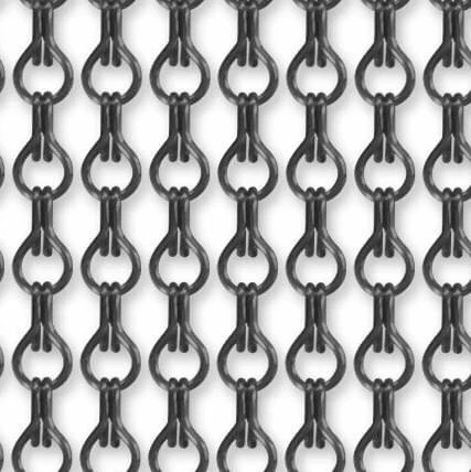 Vliegengordijn Kettingen Antraciet Glans 90x210cm 1 Vliegengordijn Kettingen Antraciet Glans 90x210cm