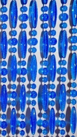 Vliegengordijn Kralen Transparant Blauw 90x210cm -Vliegengordijnkopen Winkel 1979368176 2