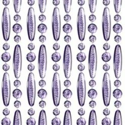 Vliegengordijn Kralen Paars Transparant 90x210cm