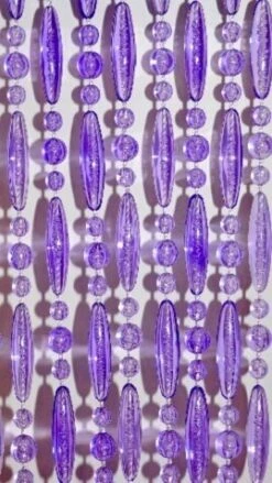 Vliegengordijn Kralen Paars Transparant 90x210cm -Vliegengordijnkopen Winkel 1979368266