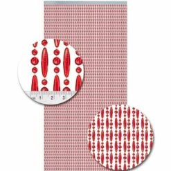 Vliegengordijn Kralen Rood Transparant 90x210cm -Vliegengordijnkopen Winkel 1979368359